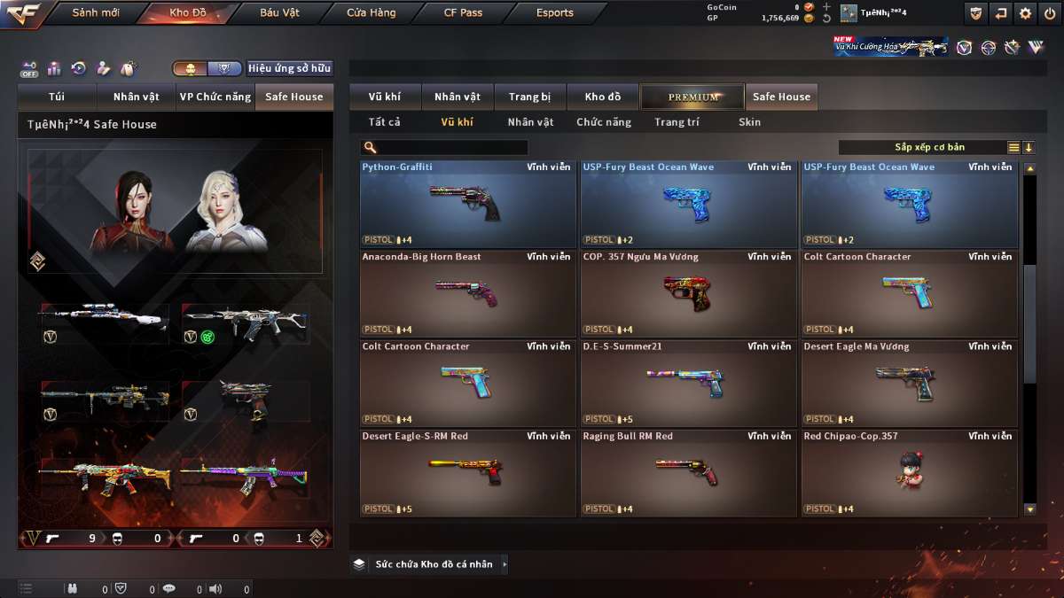 shop acc cf uy tin gia re
